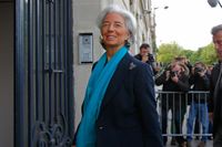 IMF-chefen Christine Legarde anlände till rätten i Paris för torsdagens utfrågning.