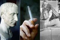 Konspirationer och konspirationsteorier: Julius Caesar mördades till följd av en sammansvärjning, tobaksindustrin mörkade hälsorisker medan teorierna kring Kennedymordet är talrika.