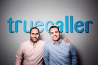 Nami Zarringhalam och Alan Mamed, grundarna av företaget Truecaller.