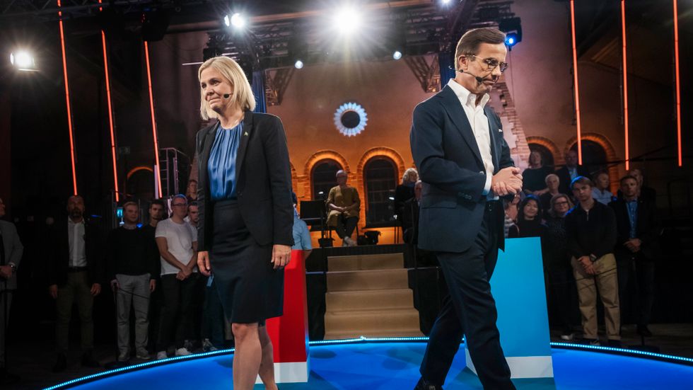 Magdalena Andersson (S) och Ulf Kristersson (M). 