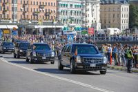 USA:s president Barack Obama kommer i bilkortege till Stockholm på onsdagen.