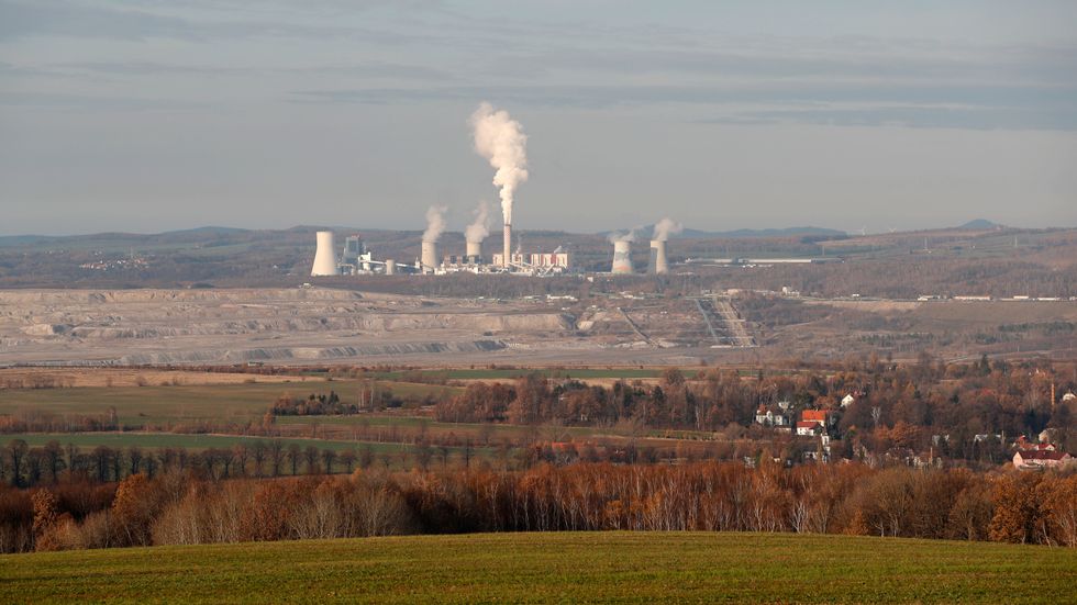 Kolgruvan och kraftverket i polska Turow har varit föremål för en lång konflikt mellan Polen och Tjeckien. Arkivfoto.