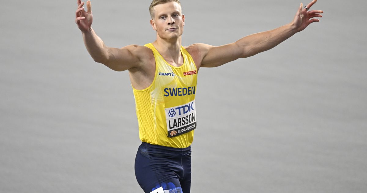 Larsson putsade sitt rekord på 100 meter