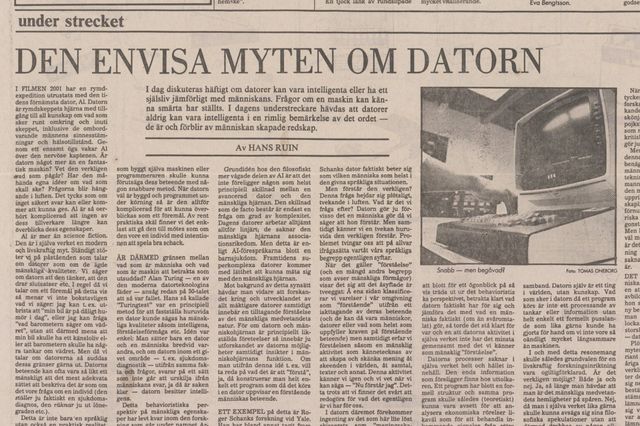 Denna artikel var införd i SvD den 14 november 1983.