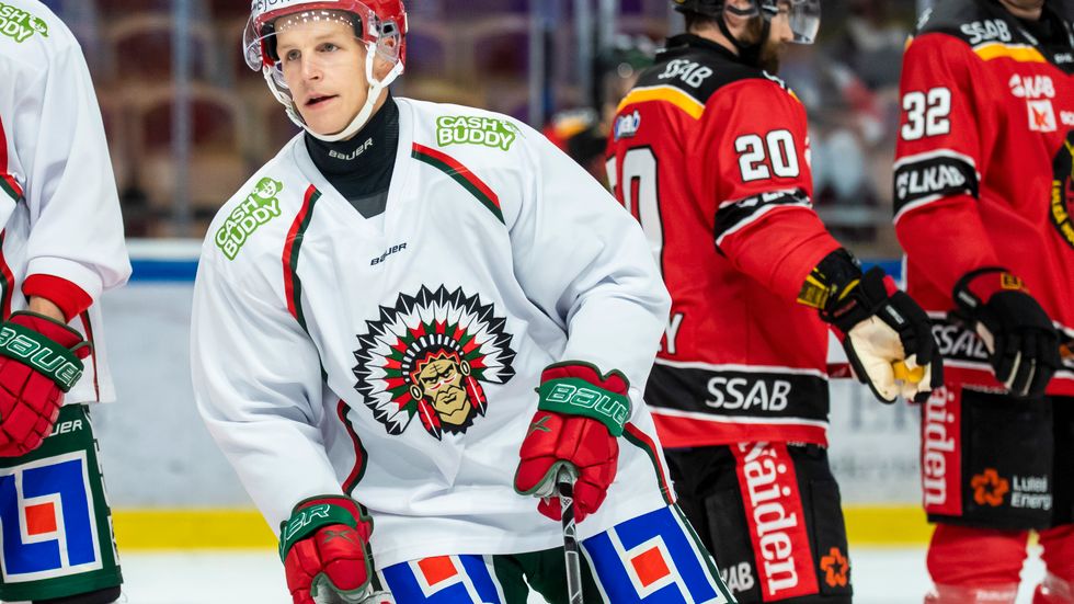 Max Friberg gjorde comeback i Frölundas bortamatch mot Luleå.