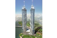 355 meter högt kommer hotellet i Dubai att bli.