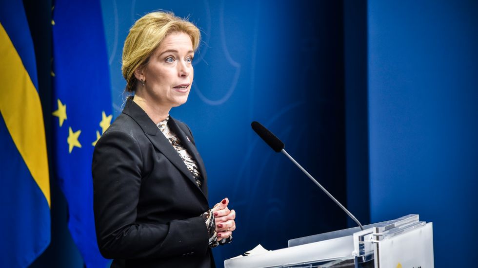 Klimatminister Annika Strandhäll (S). 