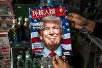 President Trump på omslaget av den kinesiska tidskriften Global People.