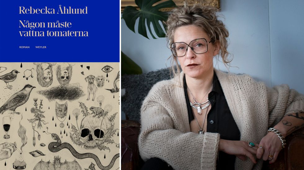 Rebecka Åhlund (född 1976) är författare och journalist. Hon har tidigare skrivit tre barn- och ungdomsböcker. 2019 kom självbiografin ”Jag som var så rolig att dricka vin med” ut. Detta är hennes första roman.