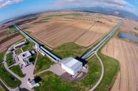 Interferometern Virgo i italienska Cascina upptäckte i augusti 2017 gravitationsvågor från två kolliderande svarta hål.