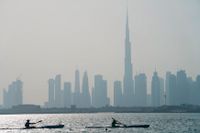Dubais skyline. Arkivbild.