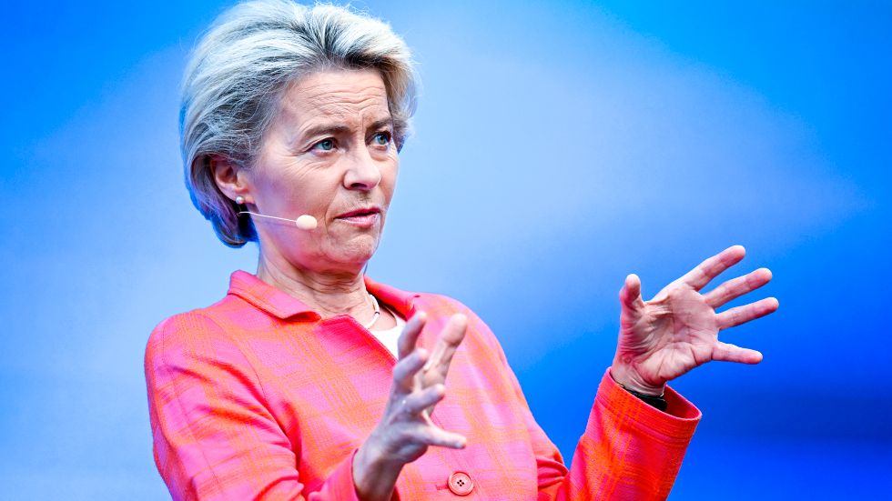 EU-kommssionens ordförande Ursula von der Leyen.