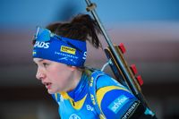 Linn Persson kom på 15:e plats i distansloppet i Antholz – och blev bästa svenska. Arkivbild.