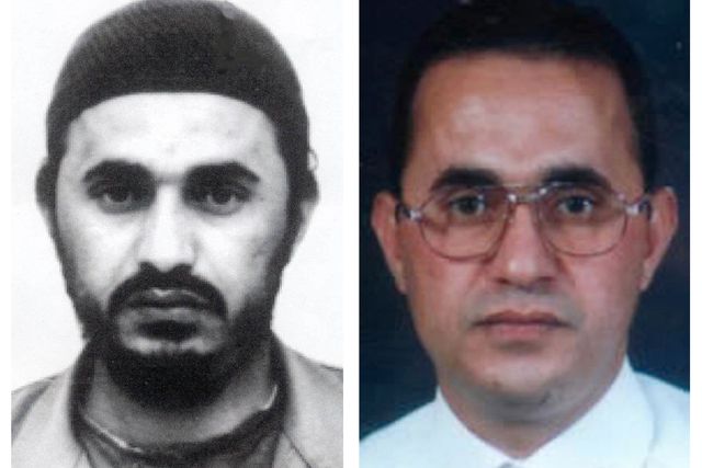 Den jordanske terroristen Abu Musab al-Zarqawi. Bilden till vänster från 2002, bilden till höger från 2004.