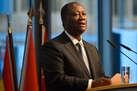 Elfenbenskustens president Alassane Ouattara beslut att ställa upp för en tredje mandatperiod har väckt folklig ilska. Arkivbild.