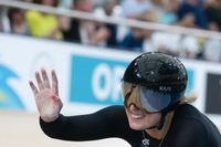 Velodromcyklisten Olivia Podmore avled i förra veckan, 24 år gammal. Arkivbild.