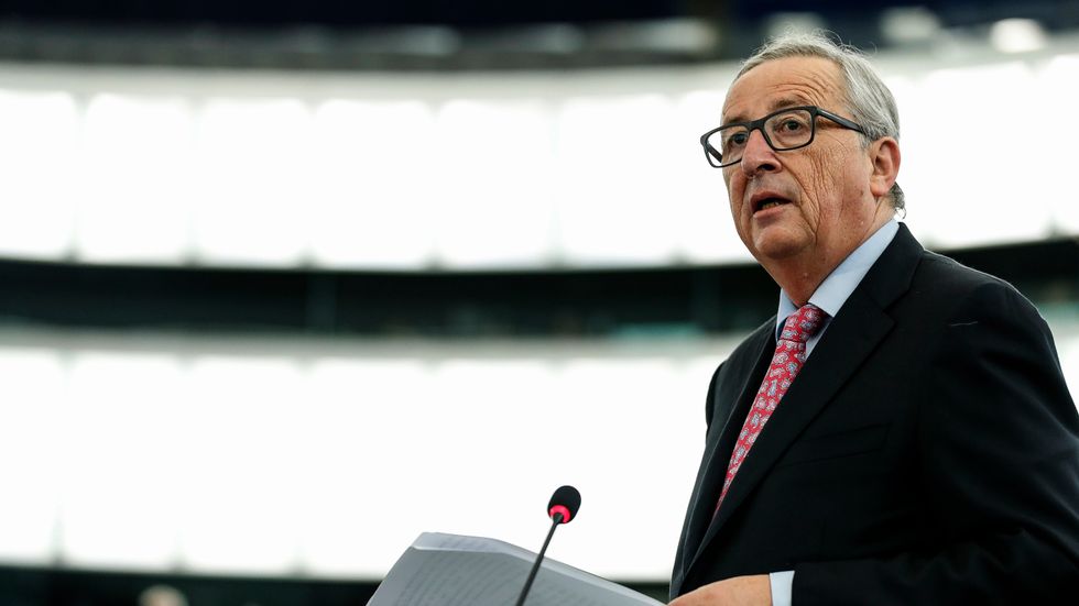 EU-kommissionens ordförande Jean-Claude Juncker gläds åt att EU:s handelsavtal med Ukraina nu är godkänt i alla EU-länder. Arkivbild.