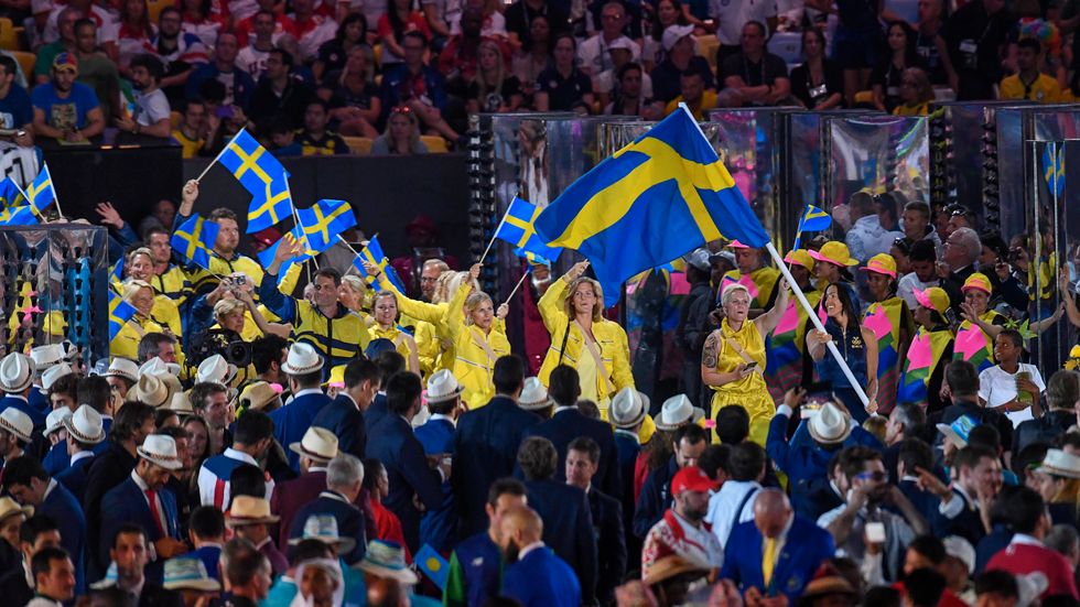 Den svenska truppen vid OS-invigningen i Rio. I idrottsliga sammanhang är begreppet nation sällan något problematiskt. Men betydelsen av det nationella finns även utanför idrottsarenan.