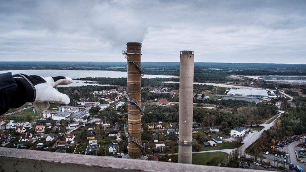 Cementas fabrik i Slite på Gotland.