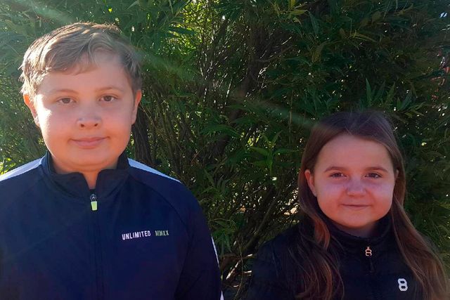 Noah, 10 år, och Ella, 10 år, bor i Älvsbyn. 