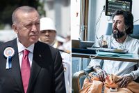 Recep Tayyip Erdogan är Turkiets president. Journalisten Ahmet Dönmez vårdades på sjukhus efter att ha blivit misshandlad i Stockholm.