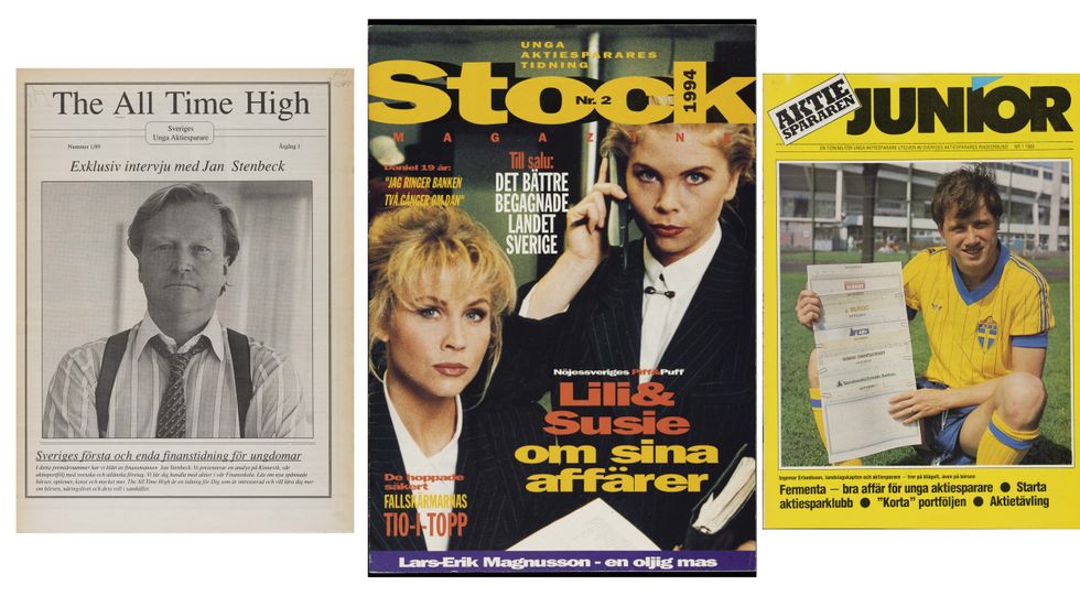 The All Time High (1989–94), Stock Magazine (1994–) och Aktiespararen Junior (1985–88).