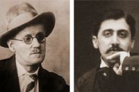 James Joyce och Marcel Proust.
