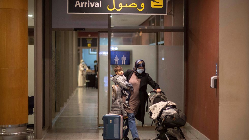Sista flyget på ett tag till en terminal vid Rabats flygplats, Marocko, anlände i måndags. Arkivbild.