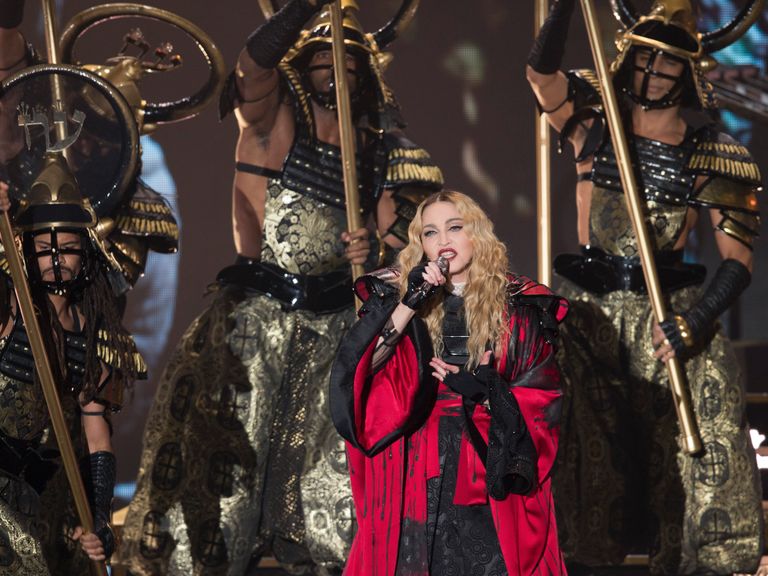 Madonna i Berlin under sin "Rebel Heart Tour".