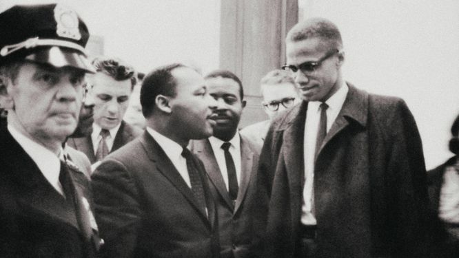 Martin Luther King och Malcolm X möttes för första och enda gången våren 1964.