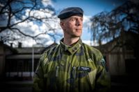 Jonny Lindfors, arméchef och generalmajor, besöker på Södra skånska regementet, P7, Revinge.
