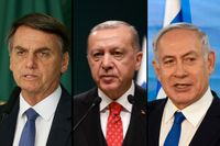 Jair Bolsonaro,  Recep Tayyip Erdoğan och Benjamin Netanyahu. Nationalistiska regimer visar en ovilja att ta sin del av ansvaret för globala utmaningar som klimatkrisen, de globala ekonomiska klyftorna och migrationskrisen. 