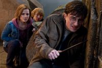 Emma Watson, Rupert Grint och  Daniel Radcliffe i ”Harry Potter och Dödsrelikerna: Del 2” från 2011.
