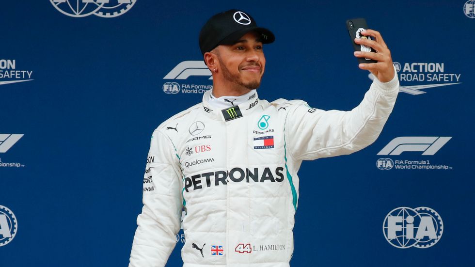 Lewis Hamilton var nöjd med sig själv efter kvalsegern i Spanien.