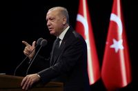 Turkiets president Recep Tayyip Erdogan hotade Förenade arabemiraten med turkiska åtgärder efter fredsavtalet med Israel. Nu kan turen även ha kommit till Bahrain. Arkivbild.