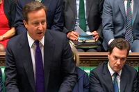 David Cameron talade under torsdagen i parlamentet.