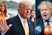Trump ger stöd till Boris Johnson inför besöket