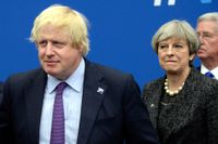 Boris Johnson och Theresa May.