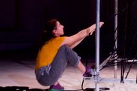 Anna af Sillén de Mesquita och Leandro Zappala i verket ”Ropespace” som är tredje delen i deras triptyk med det kilometerlånga repet.