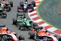 Bild från Spaniens Grand Prix Formel 1 i våras.
