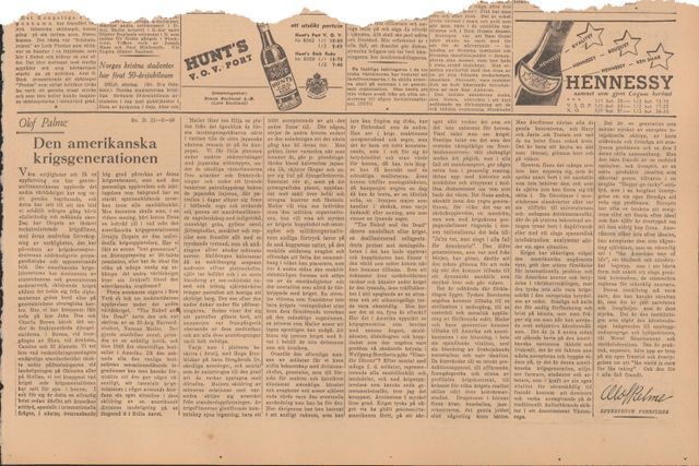 Denna artikel publicerades i SvD den 21 februari 1949.