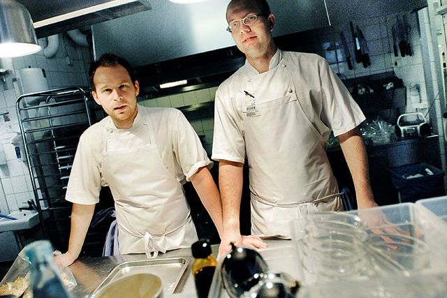 Björn Frantzén och Daniel Lindeberg driver restaurangen Frantzén/Lindeberg.