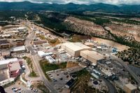 Los Alamos-förläggningen i amerikanska New Mexico, som framställer kärnvapen. Arkivbild.