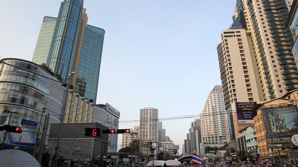 Bangkok kokar i de största politiska protesterna någonsin.