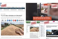 Exempel på falska, klonade nyhetssajter ur EU DisinfoLabs rapport  ”Doppelganger”.