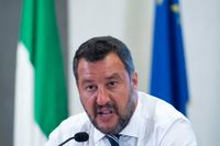 Italiens vice premiärminister Matteo Salvini. Arkivbild.
