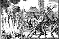 Anneken Hendriks bränns på bål i Amsterdam 1571. 