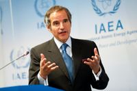 IAEA-chefen Rafael Mariano Grossi har rest till Iran för möten. Arkivbild.