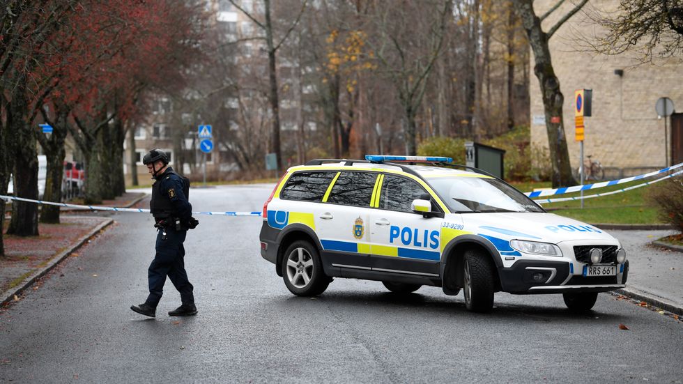 Stor polisinsats i Sundbyberg.