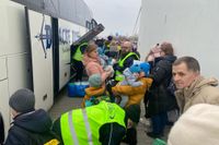 5 mars. Hjälp från Sverige på plats i Polen för ukrainska flyktingar.